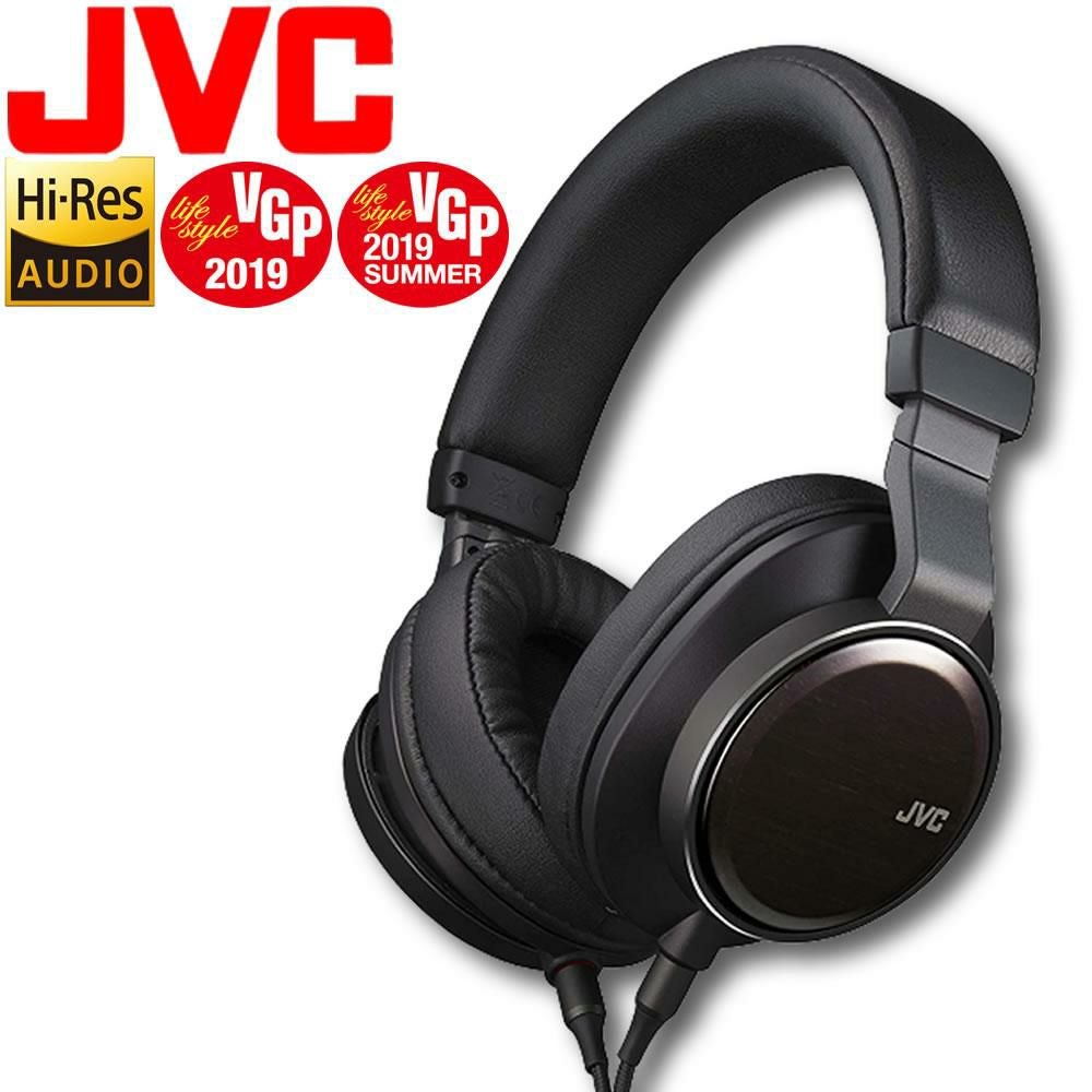 ハイレゾヘッドホン JVC HA-SW01 WOOD01 ブラック ヘッドホン ハイレゾ