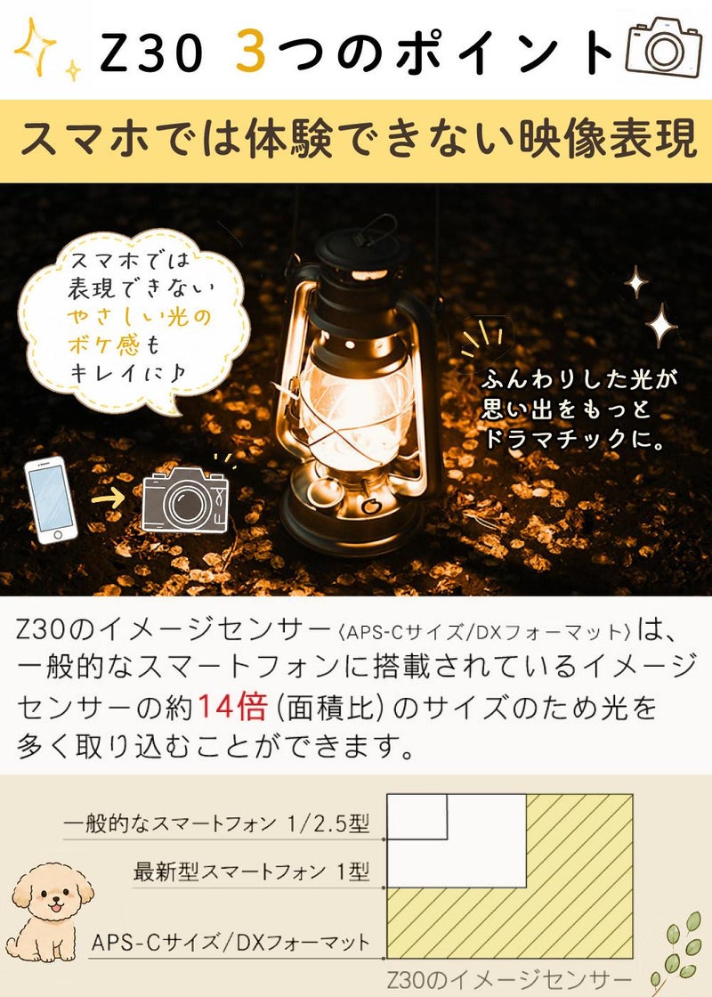 Nikon ニコン ミラーレスカメラ Z30 ダブルズームキット コンパクト 軽量 エントリーモデル VLOG Vlog撮影 動画撮影 YouTube おすすめ ラッピング不可