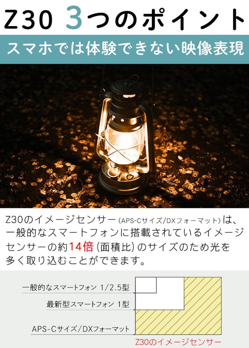Nikon ニコン ミラーレスカメラ Z30 ダブルズームキット コンパクト 軽量 エントリーモデル VLOG カメラ  Vlog撮影 動画撮影 ラッピング不可