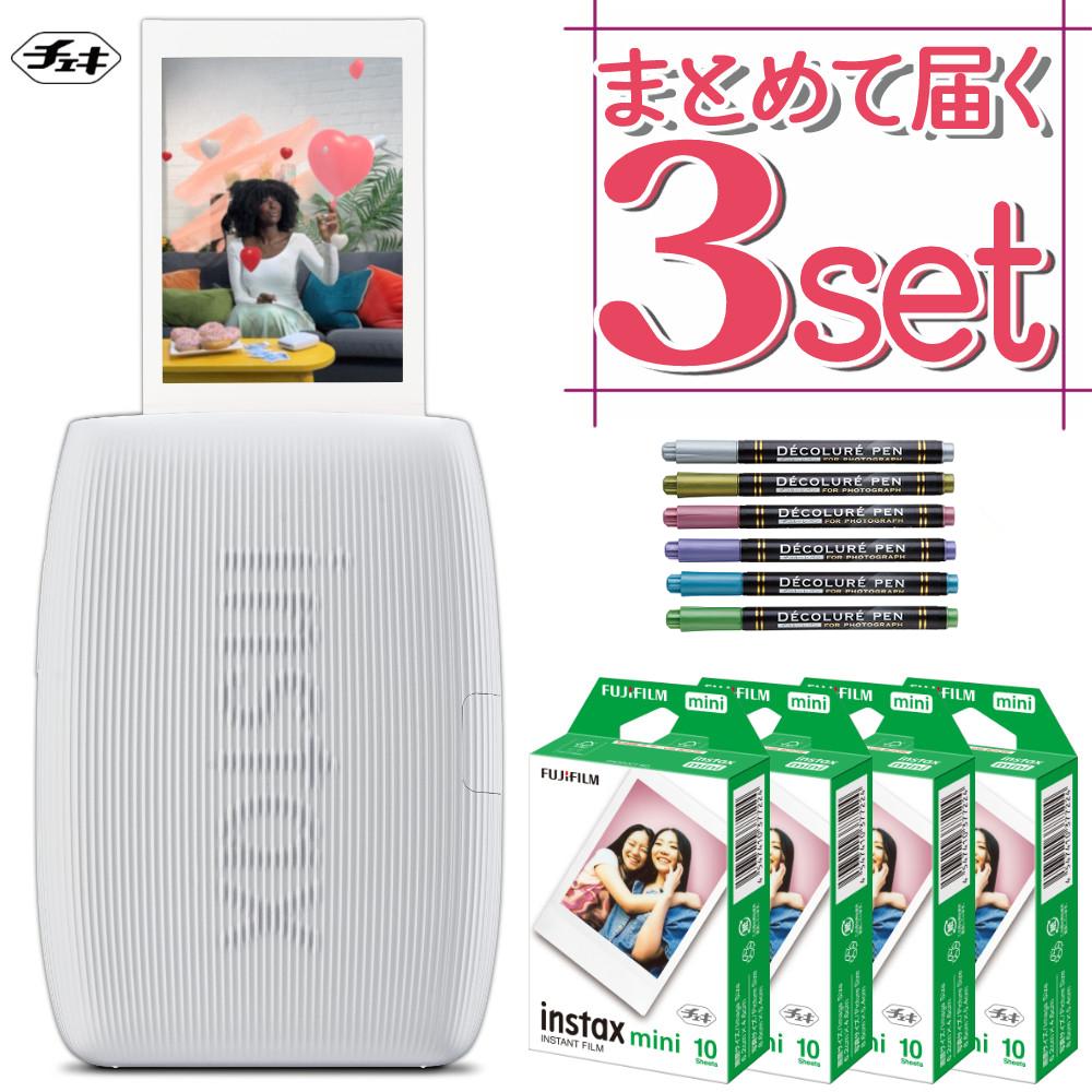 富士フイルム チェキ スマホプリンター instax mini Link3 クレイ
