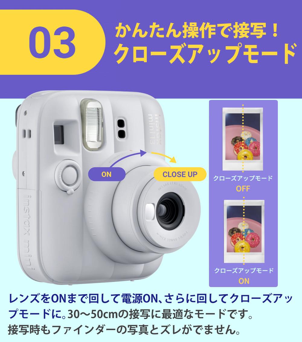 富士フイルム チェキ インスタントカメラ instax mini 13 クレイ