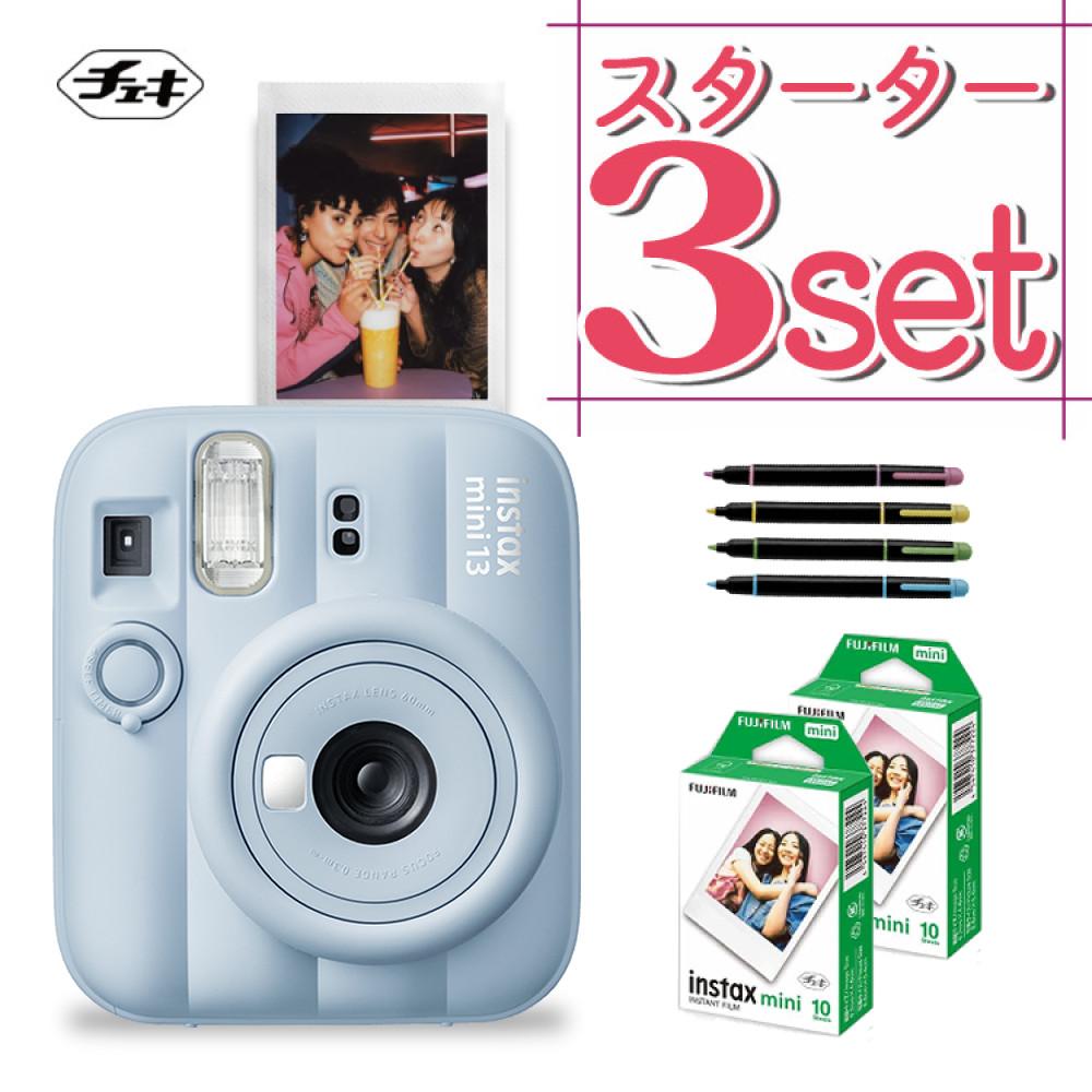 新品未使用チェキカメラ本体 富士フイルム チェキ インスタントカメラ instax mini 13 フロスト