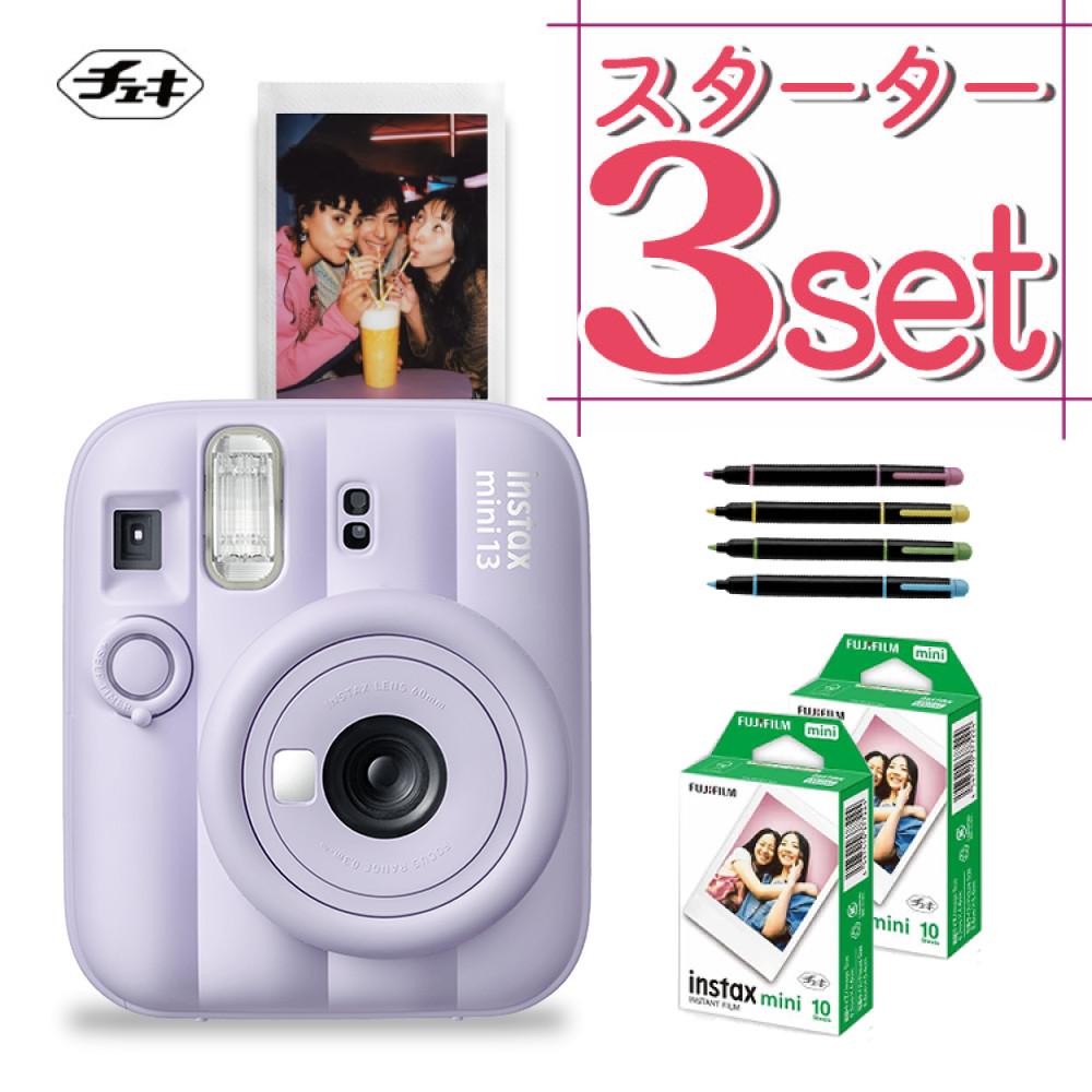 富士フイルム チェキ インスタントカメラ instax mini 12 ライラックパープル 3点セット