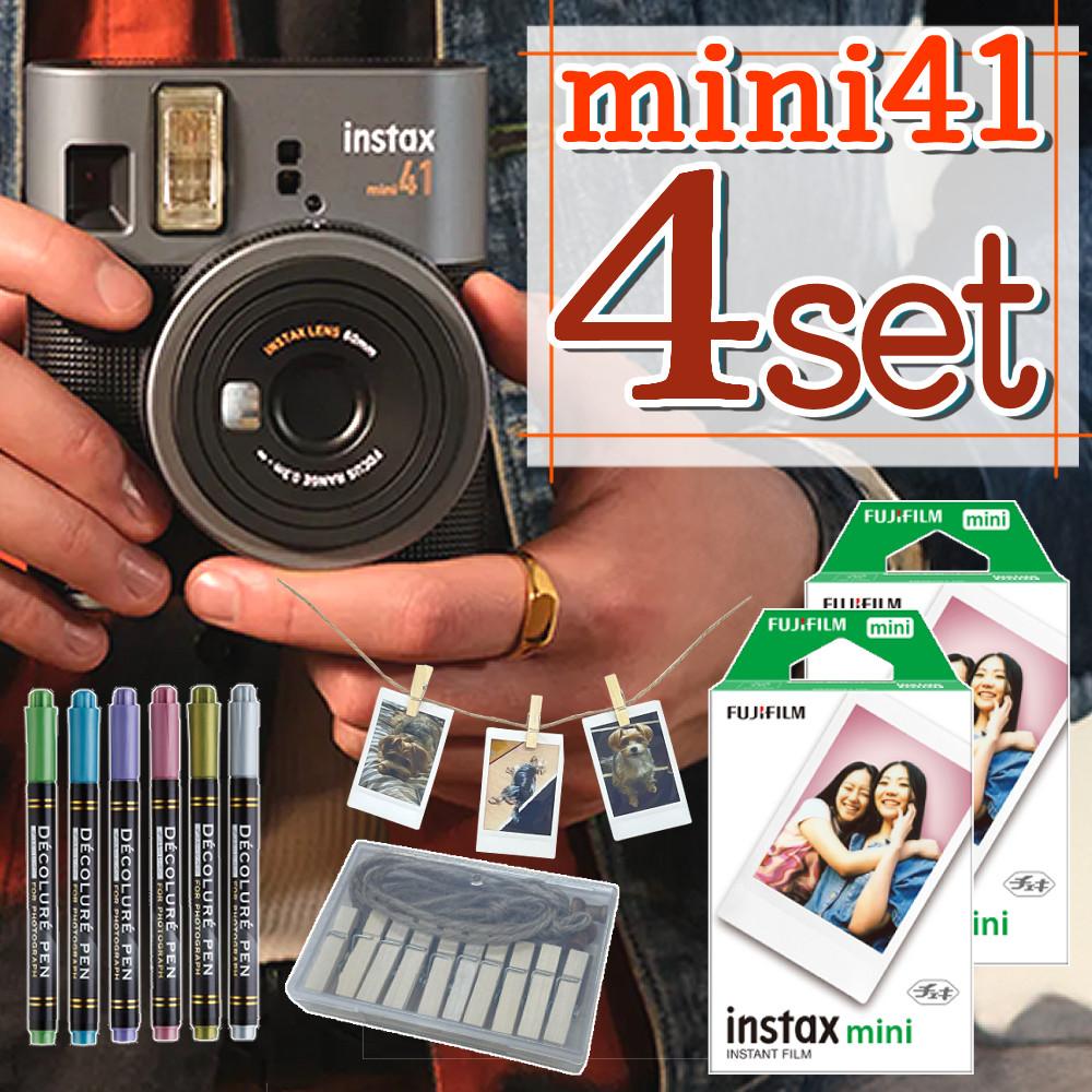 レビュー特典！ 富士フイルム チェキ instax mini 40 3点セット