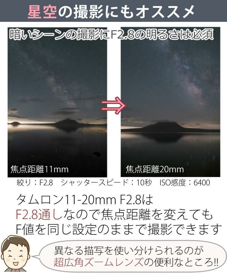 レビューでプレゼント  バッグ付き タムロン 11-20mm F/2.8 Di III-A RXD ソニーEマウント用 B060