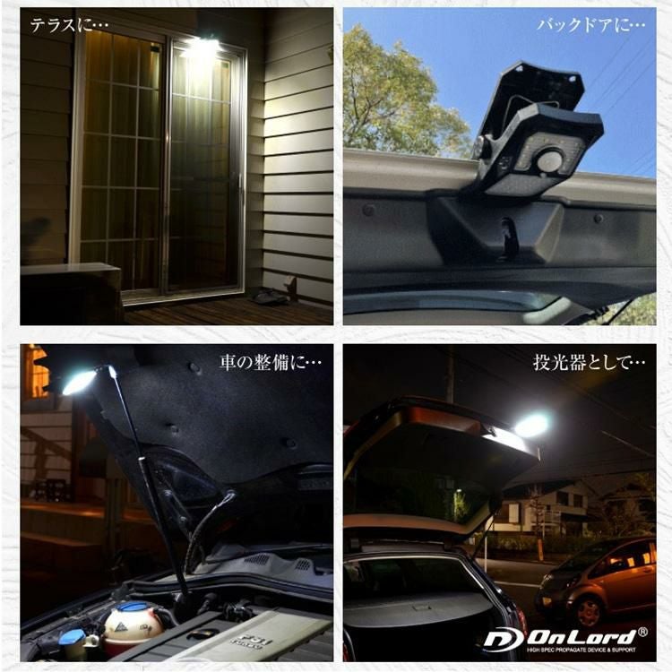 レビューで北海道米プレゼント オンスクエア ソーラー充電式クリップ型センサーライト クリッパ OL-336B 3個セット
