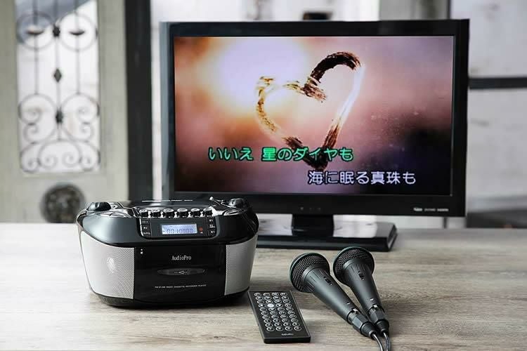 カセットテープ＆電池セット】 とうしょう CDでもDVDでもカラオケが