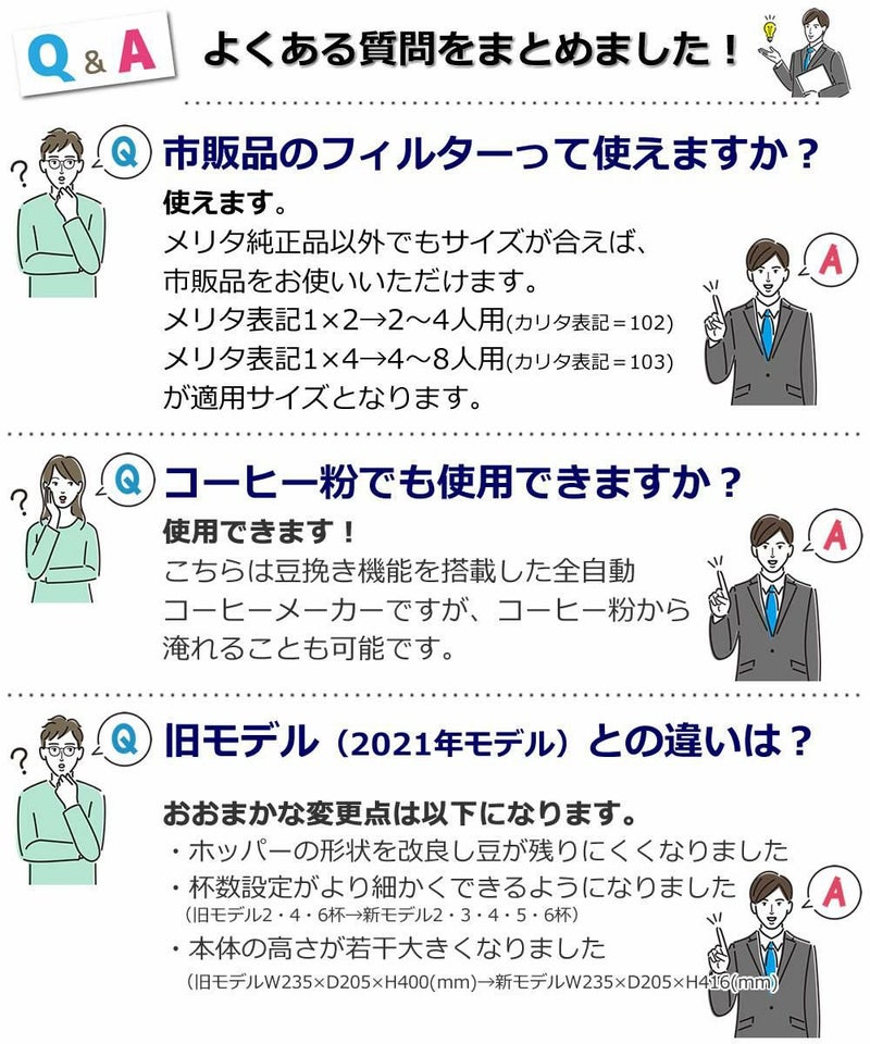 メリタ 全自動 コーヒーメーカー アロマフレッシュ AFG622-1B 3点セット メリタコーヒーメーカー ラッピング不可