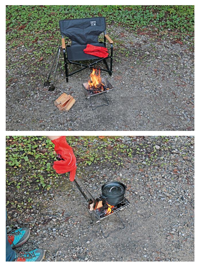 CAPTAIN STAG キャプテンスタッグ UG-47 V型 スマートグリル ＜ミニ＞ BBQコンロ