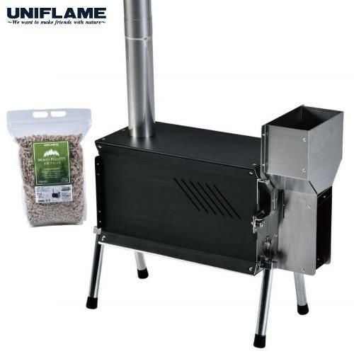 ユニフレーム  UFペレットストーブ＆ペレット燃料 3.5kg  2点セット 689059＆689110 UNIFLAME アウトドア用ペレット燃料ストーブ ラッピング不可