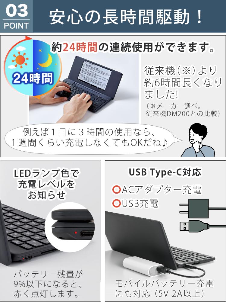 大切に使えるセット 純正ハードケース付) キングジム デジタルメモ