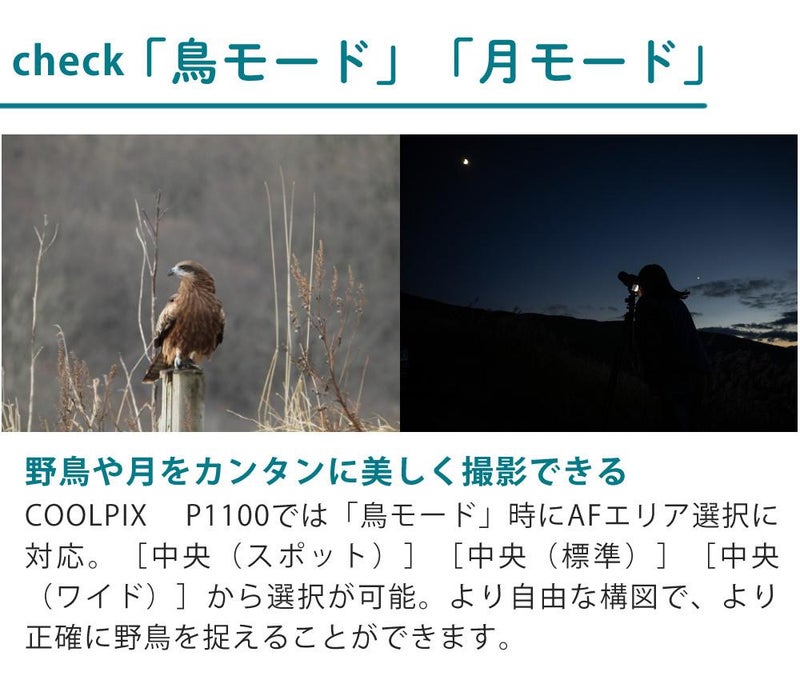 SD・レンズフィルター・クロス付 <br> 新品  Nikon ニコン コンパクトデジタルカメラ COOLPIX P1000 クールピクス 1605万画素 手ブレ補正 高画質 3000mm相当 光学125倍 超望遠ズーム 4K動画撮影 RAW NRW 対応 野鳥撮影 月 惑星 天体