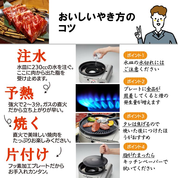 レビューで北海道米プレゼント イワタニ やきまる2 カセットコンロ カセットガス＆替えプレートセット