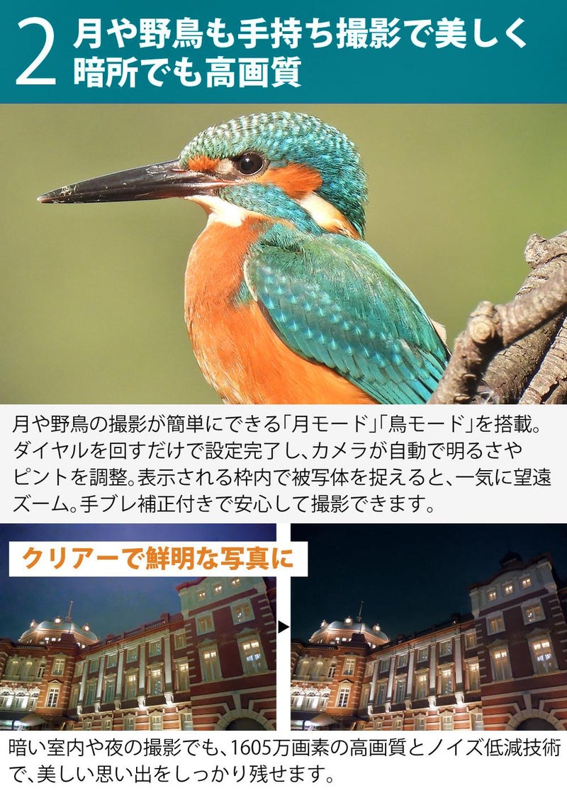 SD・レンズフィルター・クロス付 <br> 新品  Nikon ニコン コンパクトデジタルカメラ COOLPIX P950 クールピクス 1605万画素 手ブレ補正 高画質 2000mm相当 光学83倍 超望遠ズーム 4K動画撮影 RAW NRW 対応 野鳥撮影 月 惑星 天体