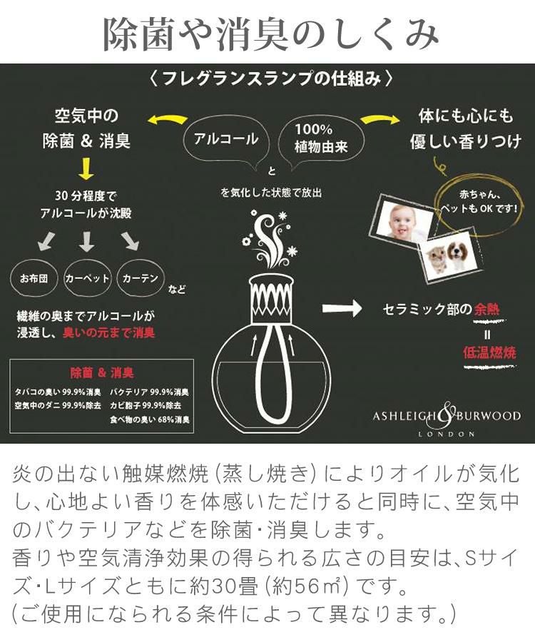国内正規取扱店  ブレンドにオススメ 選べるオイル2本セット アシュレイ＆バーウッド フレグランスランプ パーリーシーン Sサイズ＆オイル2本セット PFL60B フレグランス オイル 除菌 消臭 芳香 ASHLEIGH&BURWOOD ルームフレグランス