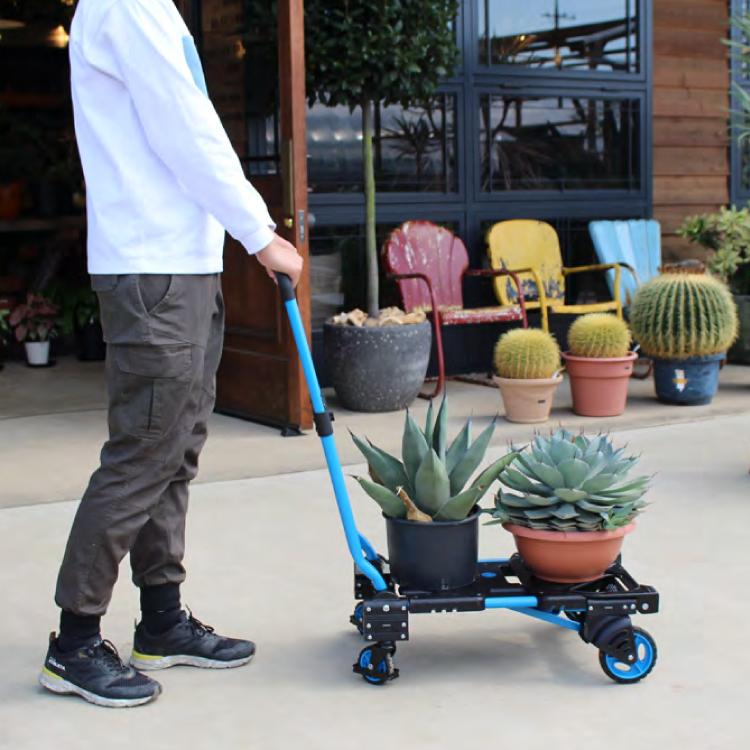 HANAOKA F-CART 2x4  ブルー  花岡 折りたたみ式 2WAY フラットカート ツーバイフォー <br> ラッピング不可