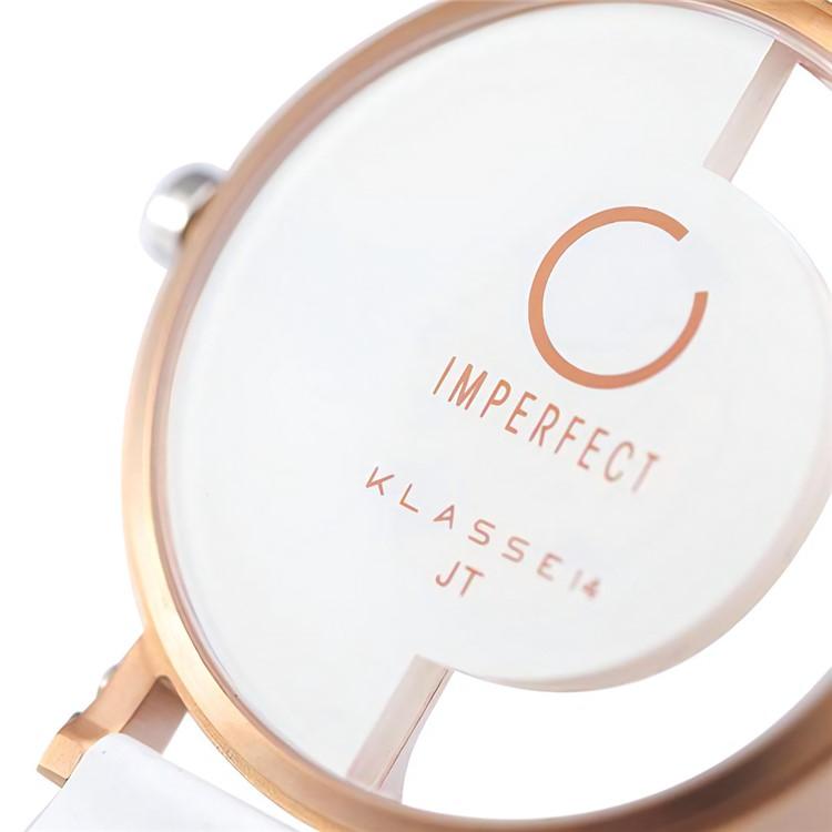 セット  正規品/2年保証 KLASSE14 クラスフォーティーン IM18RG007W インパーフェクト アーチ ホワイト ローズゴールド 腕時計 32mm レディース 5気圧防水  &  バングル IB17RG002S-G ローズゴールド Sサイズ ファッション おしゃれ カジュアル 人気