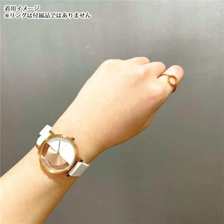 セット  正規品/2年保証 KLASSE14 クラスフォーティーン IM18RG007W インパーフェクト アーチ ホワイト ローズゴールド 腕時計 32mm レディース 5気圧防水  &  バングル IB17RG002S-G ローズゴールド Sサイズ ファッション おしゃれ カジュアル 人気