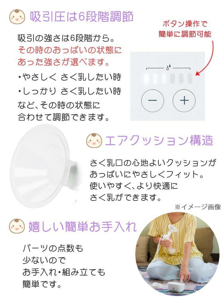 ピジョン さく乳器 電動 プロパーソナル pro personal R ＋ 専用充電バッテリー 付きセット  レビューで北海道米プレゼント