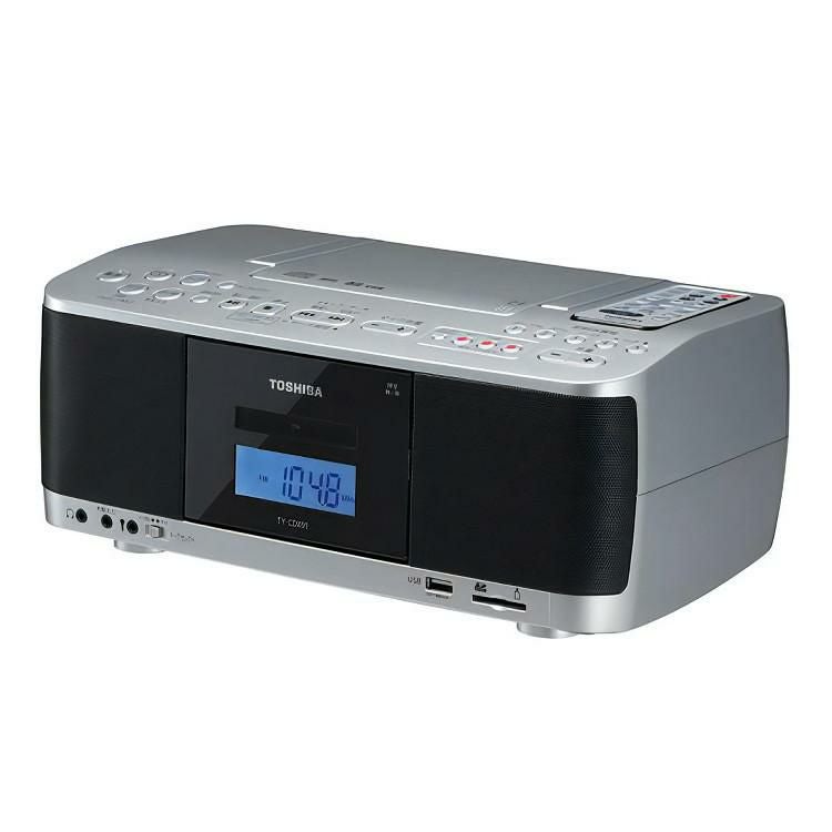 動作美品】TY CDX91 東芝 CDラジカセ USB SD 1221