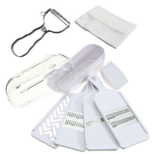 ピーラー・ふきん付き！ スライサー/せん切り器他調理器セット 貝印 SELECT100 調理器セット DH-3027 セレクト100