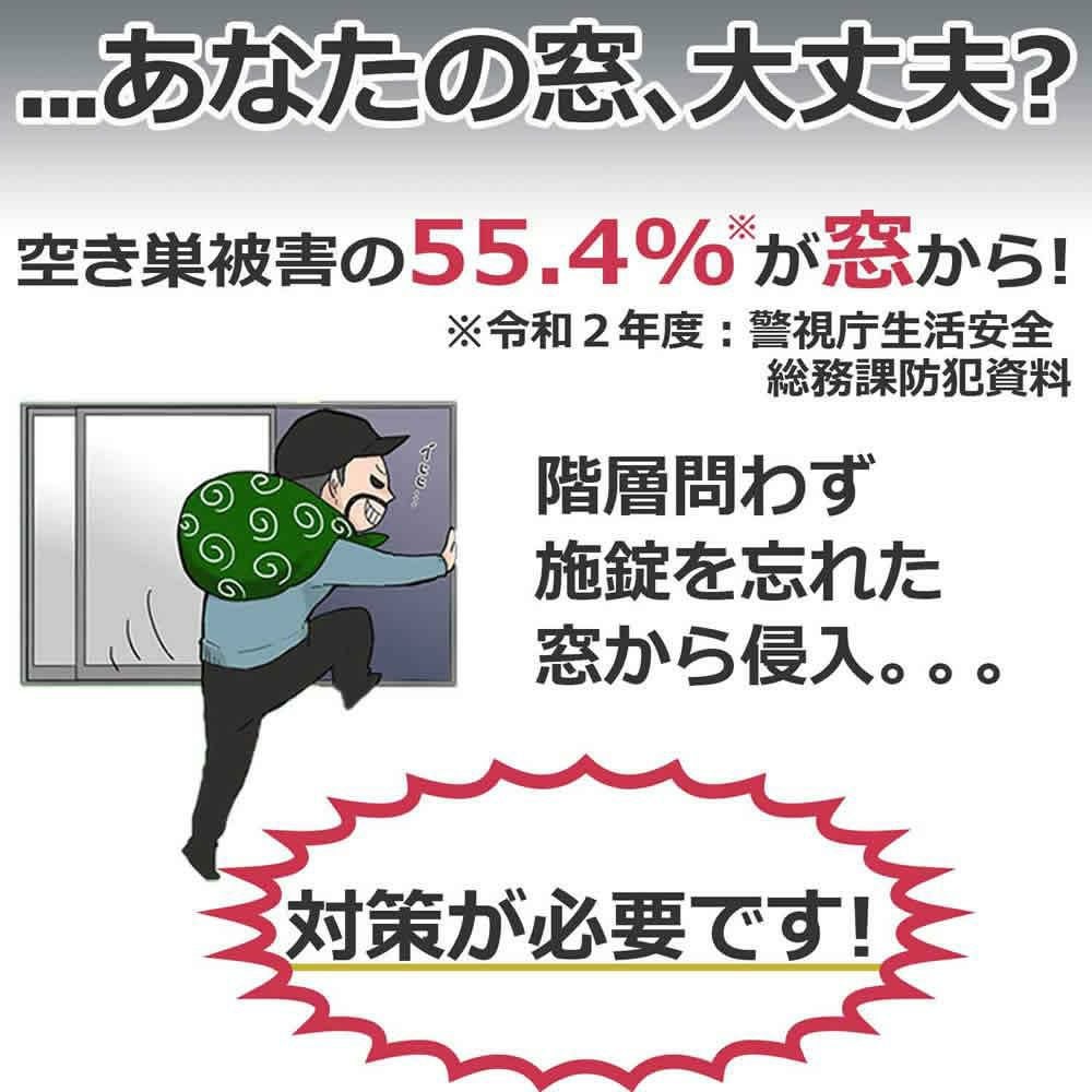 エルパ 窓用防犯アラーム ブラウン ASA-W13  BR  4点セット ラッピング不可
