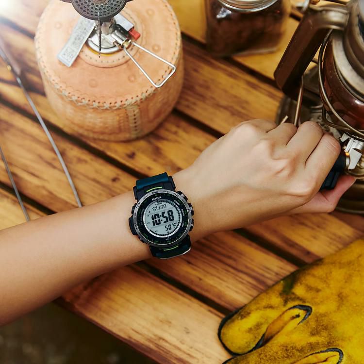 カシオ CASIO PRW-35Y-3JF プロトレック PROTREK メンズ  木製時計スタンド付