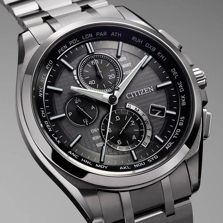 シチズン CITIZEN 腕時計 AT8040-57E アテッサ ATTESA エコ・ドライブ ソーラー 電波時計 ダイレクトフライト 針表示式 薄型 マスコミモデル メンズ Eco-Drive 国内正規品