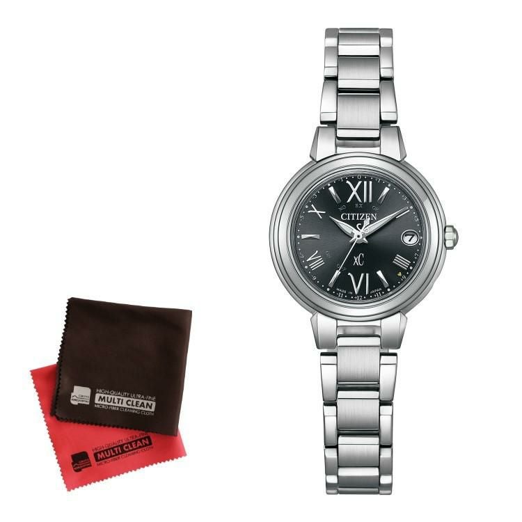 お手入れクロス付 シチズン CITIZEN 腕時計 ES9430-89E クロスシー xC レディース basic collection エコ・ドライブ 電波時計 ソーラー電波 ステンレスバンド アナログ メーカー保証1年 国内正規品