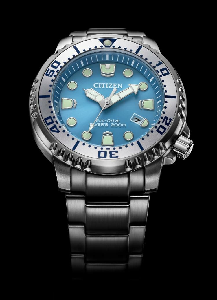 時計ケース付 シチズン CITIZEN 腕時計 BN0165-55L プロマスター PROMASTER メンズ MARINE エコ・ドライブ ダイバー200m ソーラー ステンレスバンド アナログ ダイバーズ メーカー保証1年 国内正規品