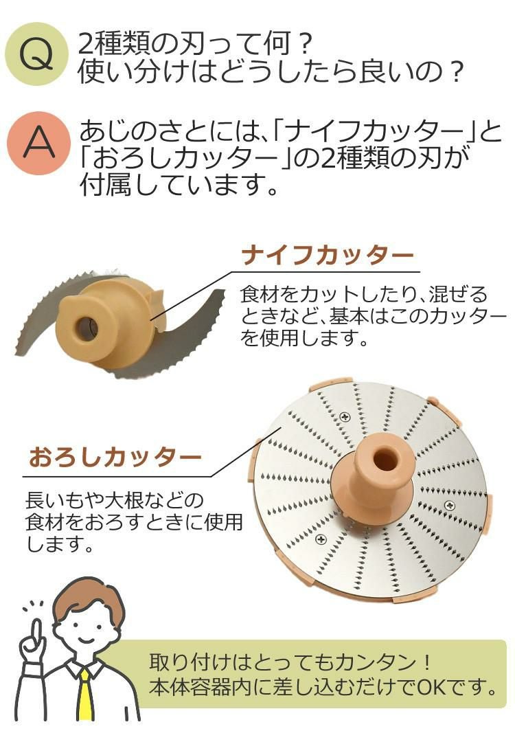 フードプロセッサー 山本電気 Wスピードあじのさと 日本製 Y-2400W ホワイト ＆ふきん＆スポンジ付き ３点セット ラッピング不可