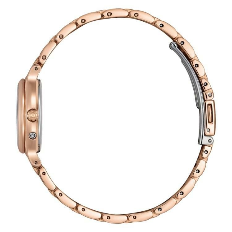 シチズン ウィッカ 腕時計 ソーラー電波 ステンレスバンド ピンクゴールド レディース 国内正規品 KS1-961-11 お手入れクロス付