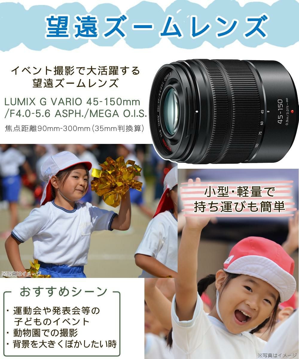 SD・クロス等5点セット  パナソニック ミラーレス一眼カメラ LUMIX DC-G100DW-K ダブルズームキット ラッピング不可