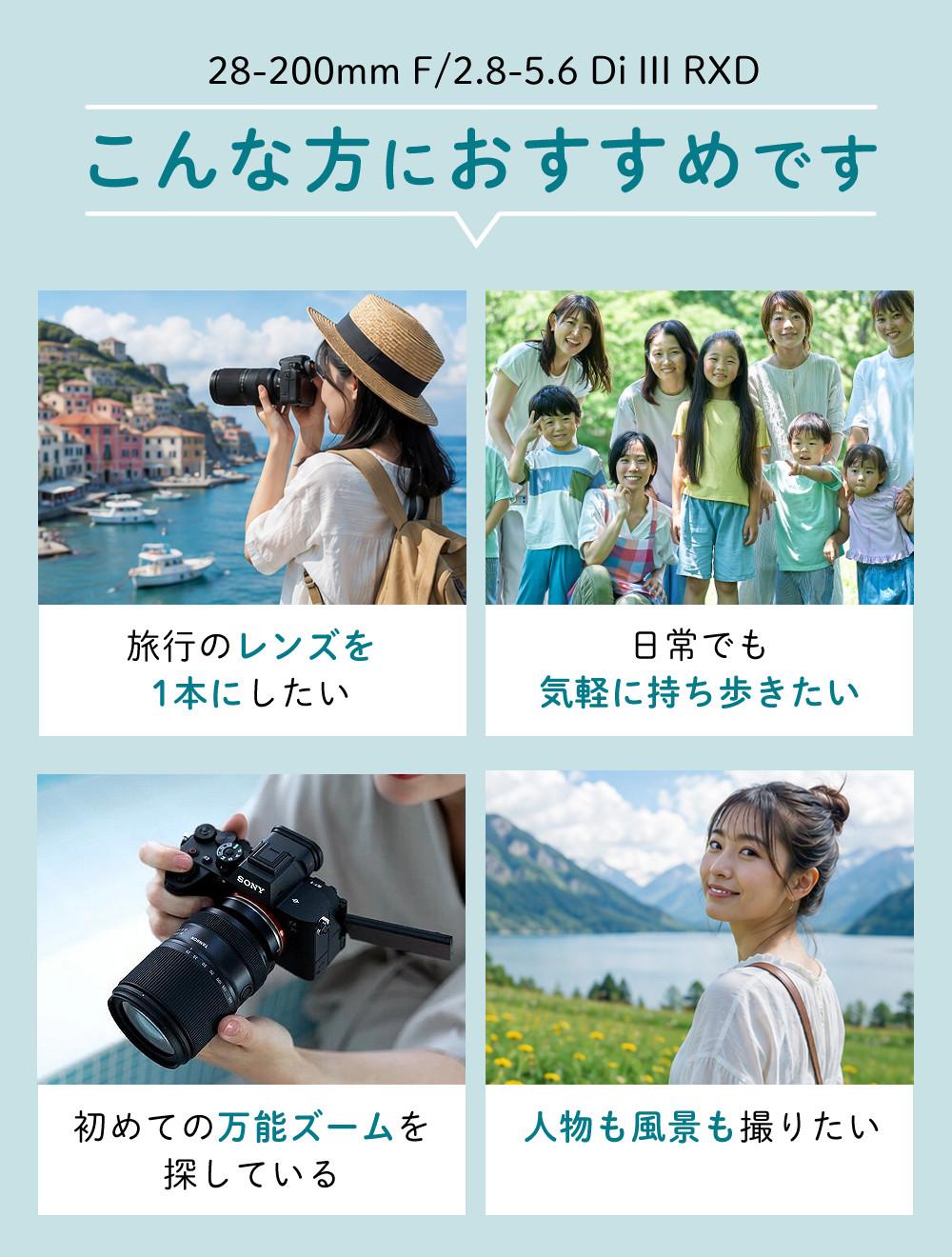 レビューでレンズキャッププレゼント  バッグ付き！ タムロン 28-200mm F/2.8-5.6 Di III RXD ソニーEマウント用 A071SF