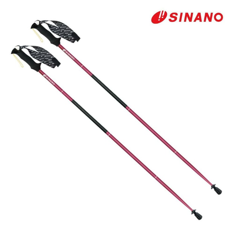 シナノ トレランポール13.6NEO レッド 2本1組 アルミ製 折りたたみ式 SINANO トレイルランニング専用  ラッピング不可