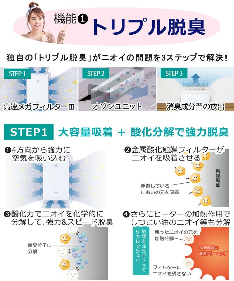 富士通ゼネラル 脱臭機 プラズィオン DAS-303R-T ブラウン  ラッピング不可