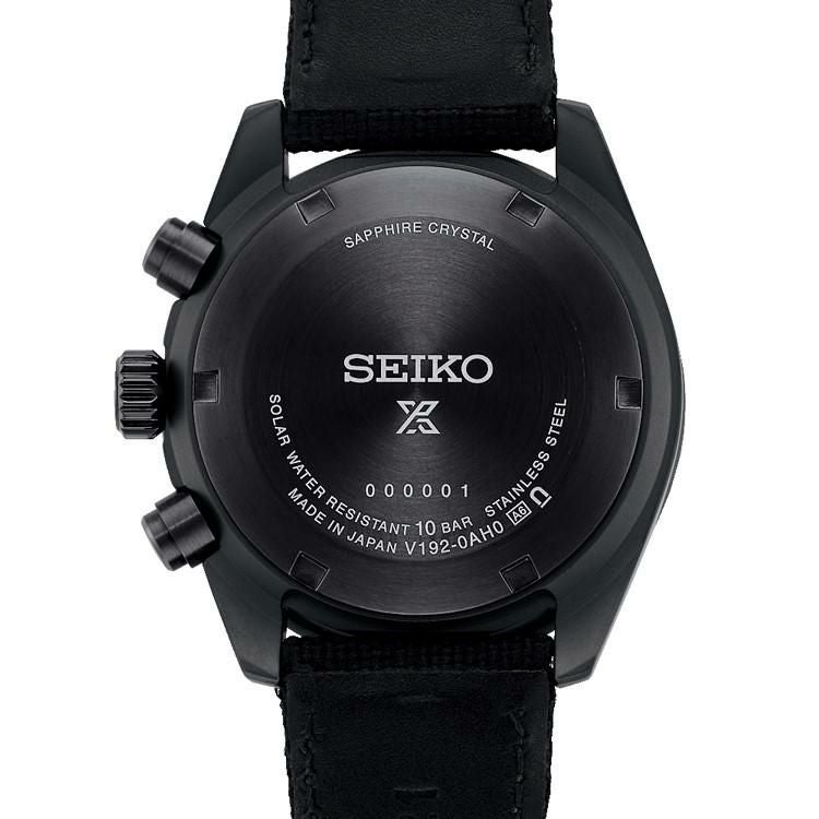セイコー プロスペックス 腕時計 ソーラー ナイロンバンド The Black Series ブラック メンズ 国内正規品 SBDL105 丸型時計ケース付