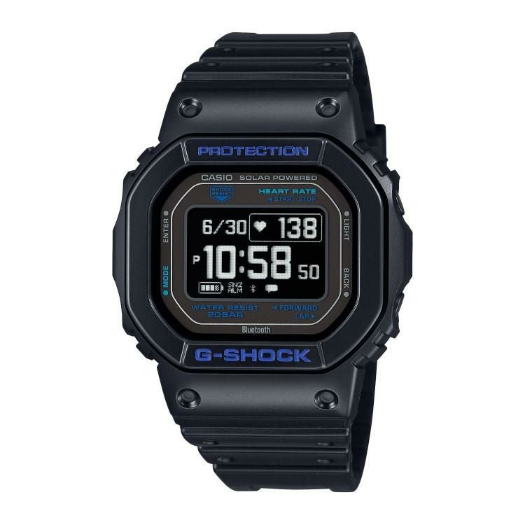 カシオ ジーショック 腕時計 ジースクワッド ソーラー USB充電 Bluetooth メンズ 国内正規品 DW-H5600-1A2JR 木製時計スタンド付