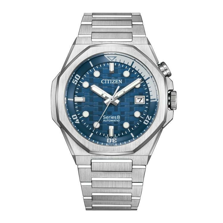 シチズン シリーズエイト 腕時計 890 メカニカル 自動巻 ステンレス アナログ メンズ 国内正規品 NB6060-58L 丸型時計ケース付