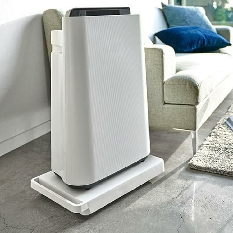 山崎実業 YAMAZAKI  532 台車 タワー tower ブラック/ホワイト  シンプル 押し入れ収納 整理 取っ手付き 耐荷重 約100kg ラッピング不可