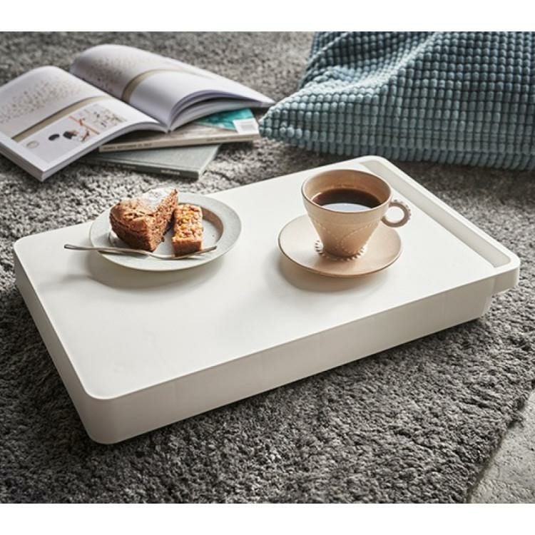 山崎実業 YAMAZAKI  532 台車 タワー tower ブラック/ホワイト  シンプル 押し入れ収納 整理 取っ手付き 耐荷重 約100kg ラッピング不可