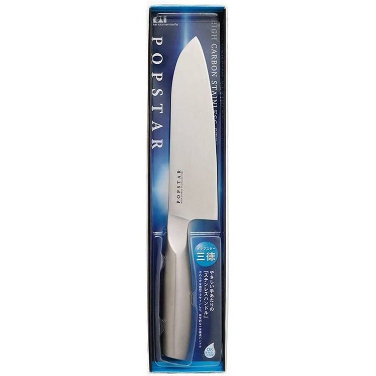 貝印 ハイカーボンステンレス ポップスター 三徳包丁 AB-5114 キッチンナイフ