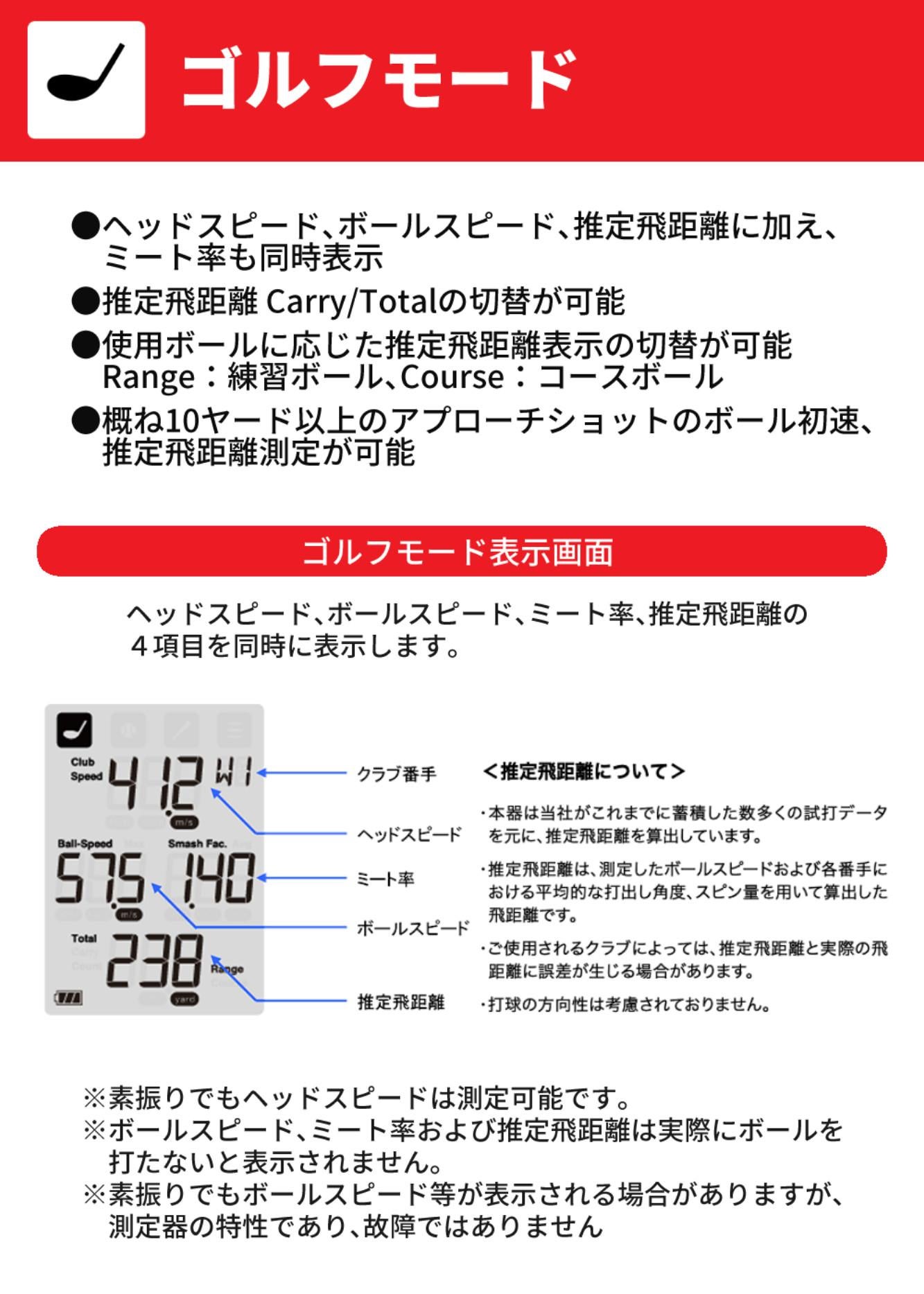 プロギア スピード測定器 RED EYES POCKET HS-130 BLE ゴルフ ヘッド