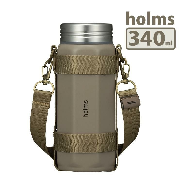 CBジャパン 真空断熱 ステンレスボトル 専用ホルダー付き holms オクタボトル 340 ベージュ