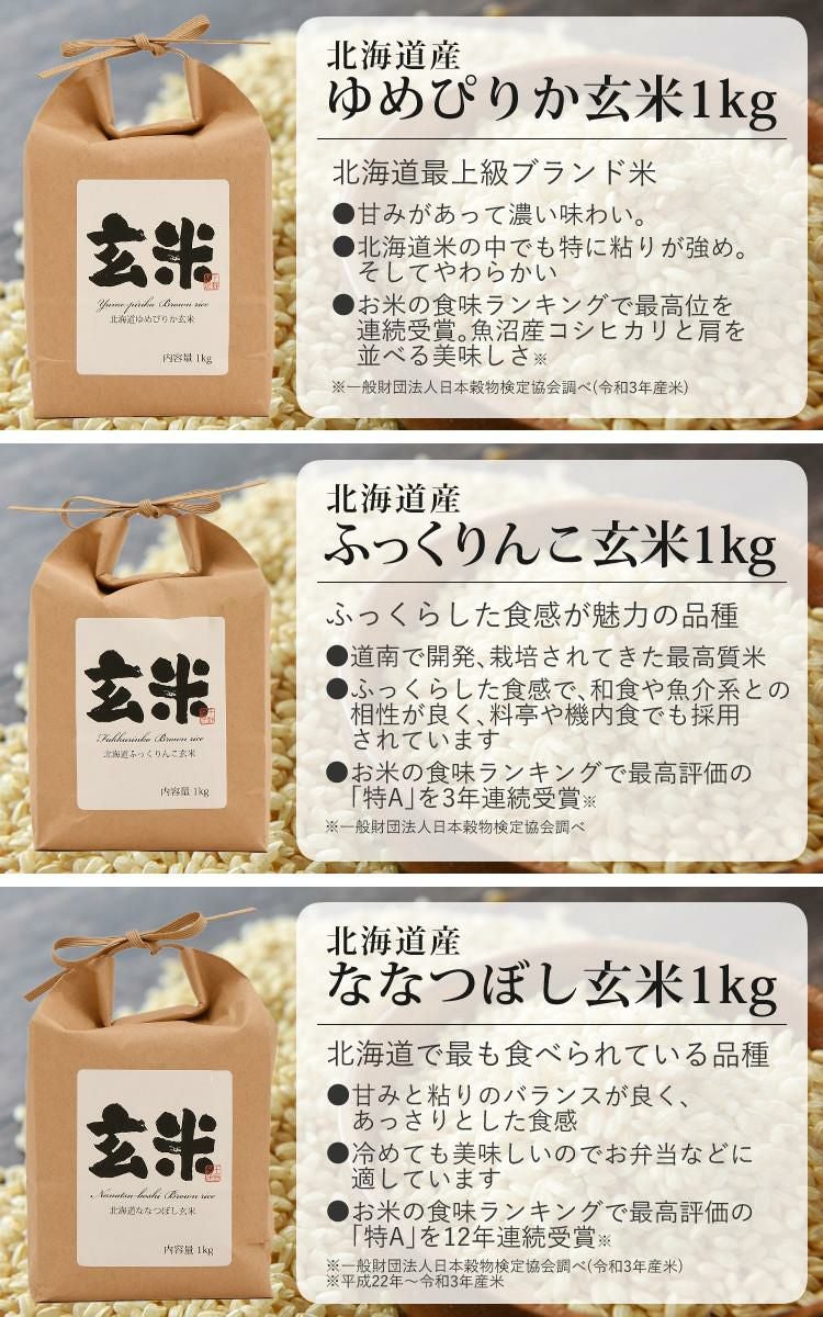 タイガー魔法瓶  精米器 RSF-A100-R レッド  食べ比べできちゃう！北海道産玄米3種セット