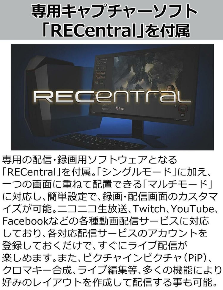 アバーメディア LIVE GAMER EXTREME 3 4K録画対応キャプチャーユニット GC551G2