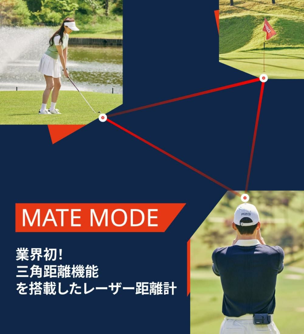 R2G レーザー距離計 MATE PRO ホワイト R25RNZ01 メイトプロ 白