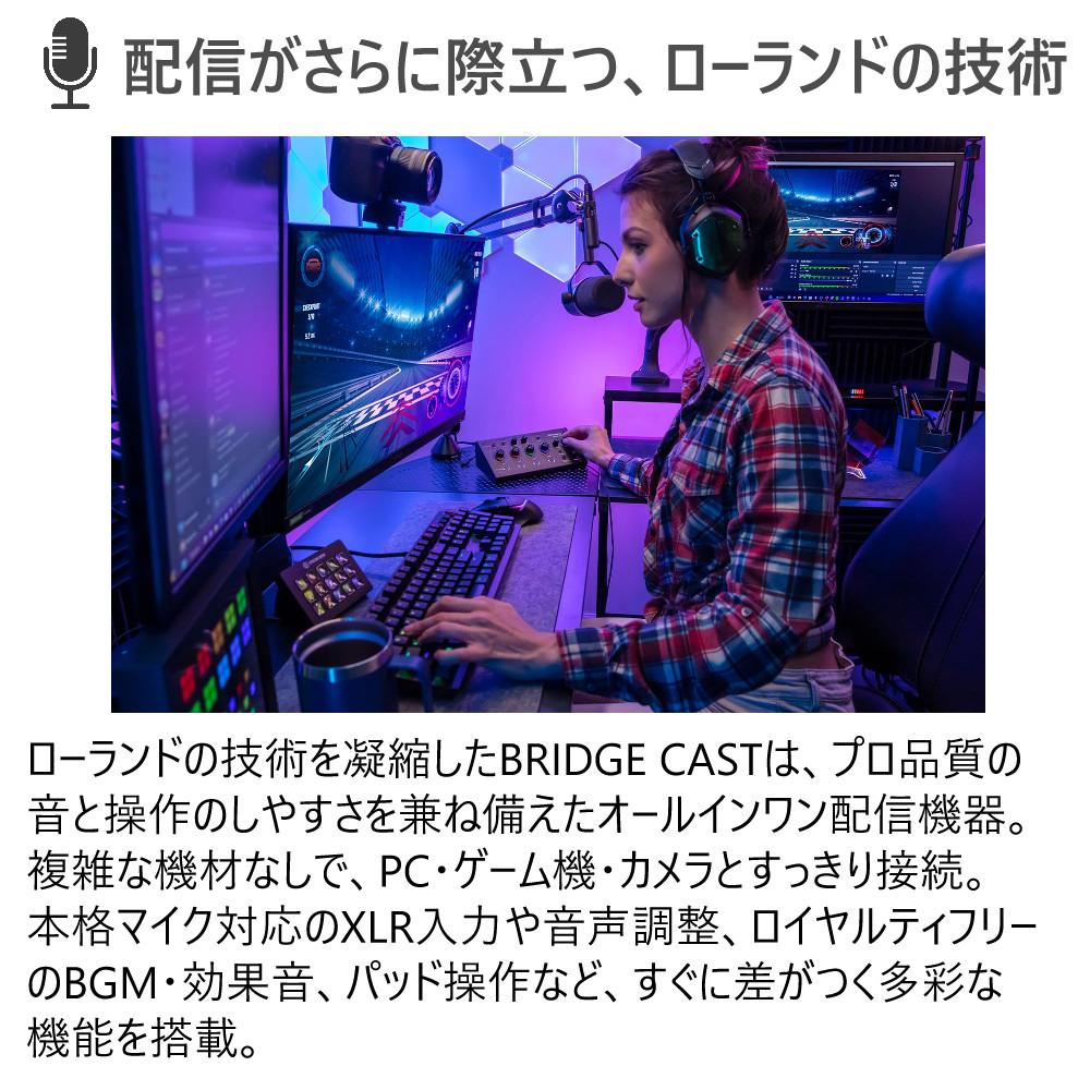 ローランド Roland ゲーミングミキサー BRIDGE CAST X ヘッドホンセット
