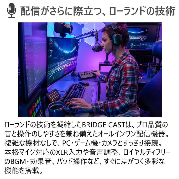 ローランド Roland ゲーミングミキサー BRIDGE CAST X フェイスタオルセット ラッピング不可