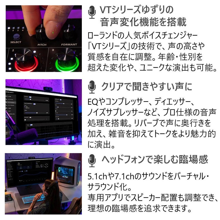 ローランド Roland ゲーミングミキサー BRIDGE CAST X フェイスタオルセット ラッピング不可